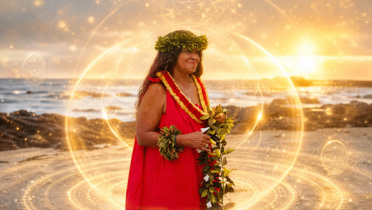 Kahu Kāhealani on the shoreline at golden hour